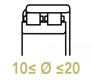 Roulements &agrave; rouleaux cylindriques 10 &agrave; 20