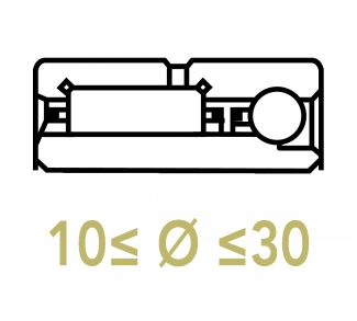 Roulements combin&eacute;s 10 &agrave; 30