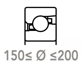 But&eacute;es &agrave; billes 150 &agrave; 200