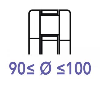 But&eacute;e &agrave; rouleaux 90 &agrave; 100