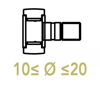 Galets de came sur axe 10 &agrave; 20
