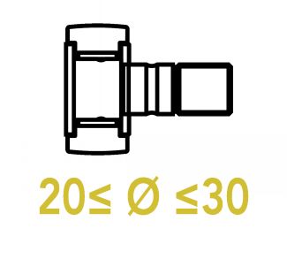 Galets de came sur axe 20 &agrave; 30