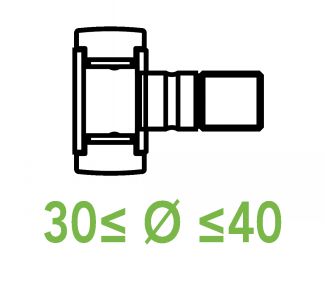 Galets de came sur axe 30 &agrave; 40