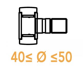 Galets de came sur axe 40 &agrave; 50