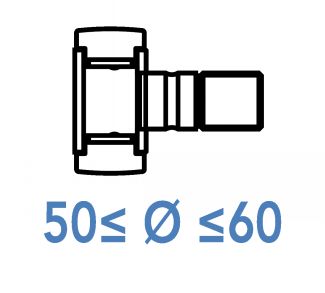 Galets de came sur axe 50 &agrave; 60