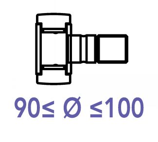 Galets de came sur axe 90 &agrave; 100