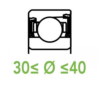 Roulements de pr&eacute;cision &agrave; billes 30 &agrave; 40