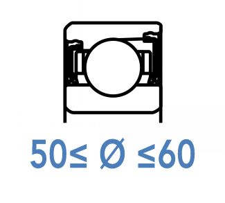 Roulements de pr&eacute;cision &agrave; billes 50 &agrave; 60