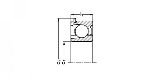 Flasqué avec encohe de remplissage et segment d'arrêt série 200-300