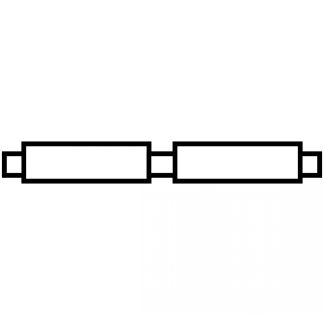 Cage à aiguilles à 2 rangées - Symbole