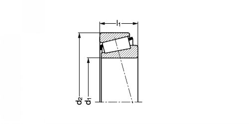 Roulement à rouleaux coniques à une rangée