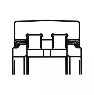 Symbole galet de came avec guidage axial joint à lèvre des 2 côtés, à rouleaux jointifs