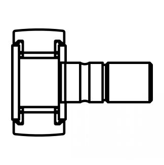 Symbole Galet de came sur axe avec 2 bagues d'étanchéité (PP)