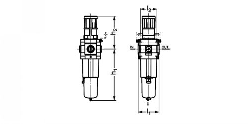 Filtre-régulateur avec clapet de purge manuelle - AW-K - SMC