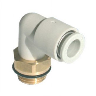 Raccord instantan&eacute; de couleur blanche, coud&eacute; m&acirc;le