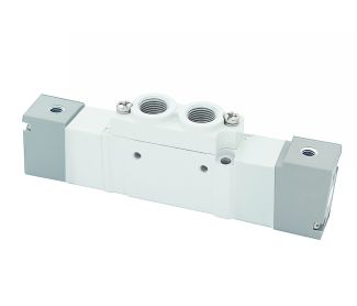 Electrodistributeur 5/3 centre ouvert à commande pneumatique