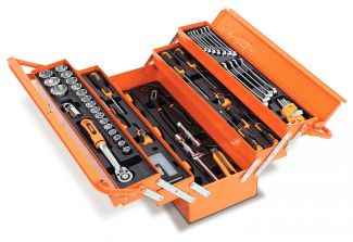 Caisse Métallique 5 cases comprenant 91 outils