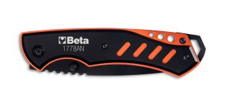 Anodized aluminum stainless switchblade knife with sheath (Photo #2)