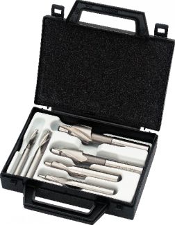 Jeu de fraises &agrave; chambrer HSS-Co dents 90&deg;