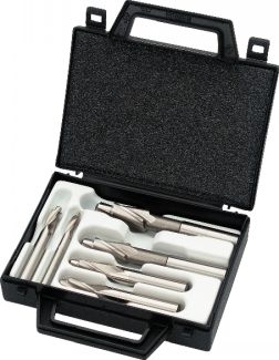 Jeu de fraises &agrave; lamer HSS-Co dents 180&deg;