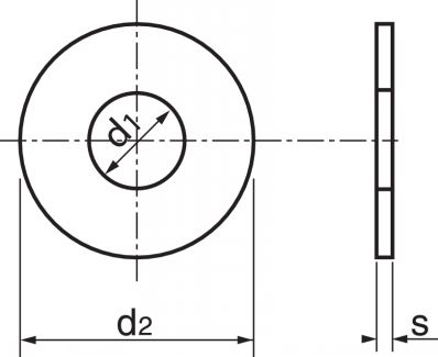 Rondelle plate large type "L" - Plan