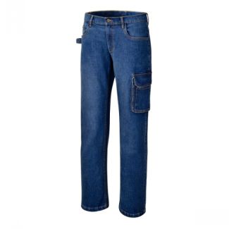 Pantalon jeans de travail &eacute;lastifi&eacute; - T62-7528