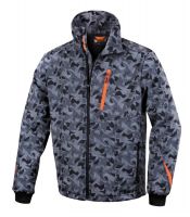 Veste softshell gris camouflage
