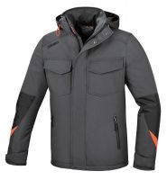 Anorak en polyester oxford 300d, imperméable, enduit pu, gris anthracite