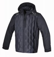 Blouson bomber en double matière, avec capuche, imperméable, pour garantir résistance