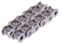 Cha&icirc;ne &agrave; rouleaux double en inox
