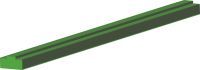 GLISSIÈRE POUR CHAÎNE SIMPLE À ROULEAUX (Modèle : A2-111)