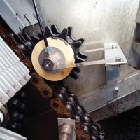 Pignon de lubrification de cha&icirc;ne en PU - application cha&icirc;ne