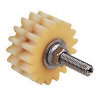 Roues dentées de lubrification en PU denture droite, raccord de lubrification axial