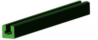 PLASTIC GUIDE RAILS CP WITH PROFILE SIMPLE À ROULEAUX PROFIL CP À CORNIÈRE (Model : A2-111-CP)