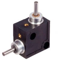 MINI ANGULAR GEARBOX WITH HELICAL-BEVEL GEAR - FOR LIGHT LOAD À ENGRENAGE CONIQUE POUR CHARGES LÉGÈRES (Model : A3-40)