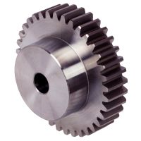 SPUR GEARS PITCH 10 MM, STEEL AND STAINLESS STEEL MODULE 3.18 (Model : B2-RPM-10)