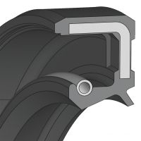Bague étanchéité double lèvre pour arbre tournant - Dichtomatik