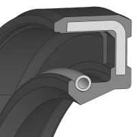 Bague étanchéité simple lèvre pour arbre tournant FPM SL - Dichtomatik