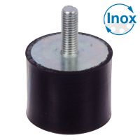 ELASTOMER DAMPERS - CIRCULAR TYPE M - STAINLESS STEEL (Model : F5-130)
