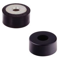 Supports cylindriques élastiques type MGH, creux, avec perçage de fixation