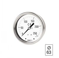 MANOMÈTRE BOÎTIER INOX À BAIN RACCORD AU DOS DIAMÈTRE 63 MANOMÈTRE BOÎTIER INOX À BAIN RACCORD AU DOS DIAMÈTRE 63