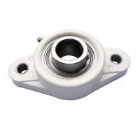 THERMOPLASTIC (WHITE) OVAL FLANGE BEARING UNITS ROULEMENT TOUT INOX (Model : J4-37)