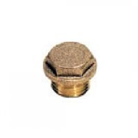 Bouchon laiton à 6 pans collerette mâle BSP cylindrique - LEGRIS 0201