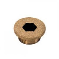 Bouchon laiton 6 pans creux collerette mâle cylindrique - LEGRIS 0202