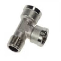 Té nickelé femelle cylindrique en bout mâle conique - LEGRIS 0917
