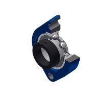 Palier applique à 2 trous de fix., corps en fonte ESFD