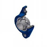 Palier applique à 2 trous de fix., corps en fonte UCFL