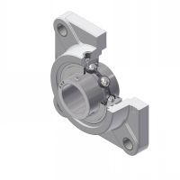 Palier applique carré à 4 trous de fix., corps en fonte MUCFPL