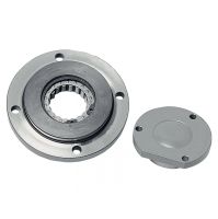 OPTION FOR HELICAL GEARED MOTORS WITH PARALLEL OUTPUT POULIBLOC ANTIDÉRIVEURS (Model : PBAD)