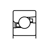 BUTÉES À BILLES À CONTACT OBLIQUE SUPPORT DE VIS À SIMPLE EFFET, DE SUPER PRÉCISION SÉRIE BS